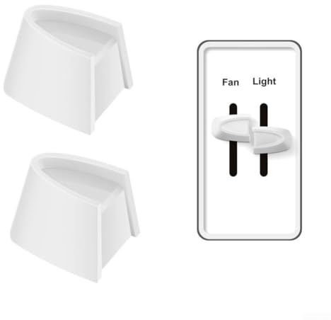 Minhe Dimmer Replacement Knobs Compatible For Fan Speed And Light Dimming Switches, Set Of Four For Reliable Use(4-pack in white)