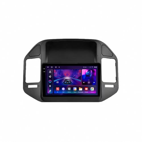 Gps-Navigator för MITSUBISHI V73 PAJERO 2004-2011 Bärbar Pekskärm Android Auto för Bilar, Med Bluetooth, Fm, Aux, Röstassistent Bilradiomottagare, 4 Kärna 2G＋32G