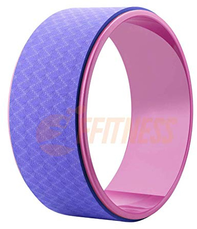 FSYC068V Body Dharma Yoga Wheel | Cerchio Roller Anello per allenamento Pilates Fitness Workout Gym Ginnastica | superficie antiscivolo (Viola)