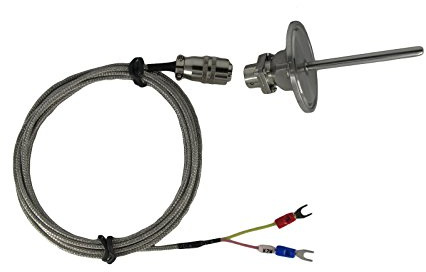 Tri-clamp Waterproof K Type Thermocouple Temperature Sensors Probe with Detachable Connector