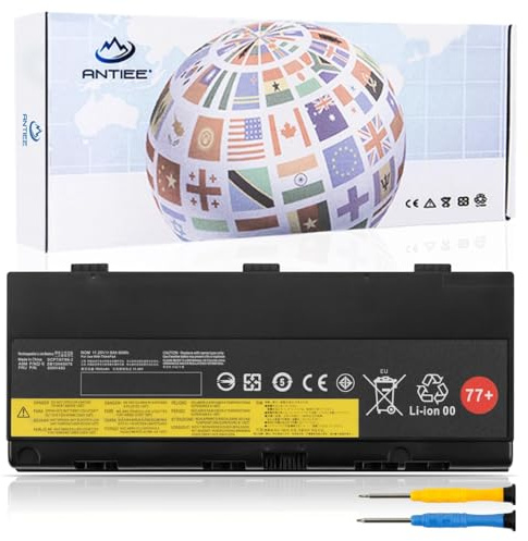 ANTIEE 77+ 00NY493 Laptop Akku für Lenovo ThinkPad P50 P51 P52 | 77++ L17L6P51 L17M6P51 01AV477 01AV495 00NY492 00NY493 SB10H45075 SB10H45076 SB10H45078 SB10K97634 Notebook 11.25V 90Wh
