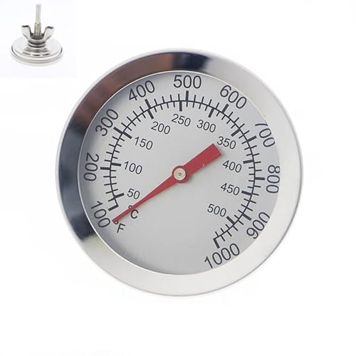 Termometro per barbecue, in acciaio inox, 50-500 °C