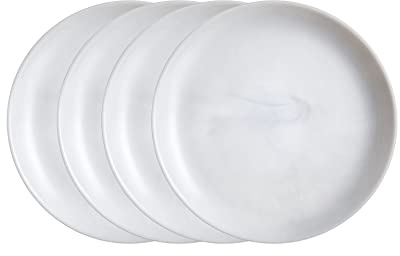 Luminarc Diwali Marbre Grand Set de 4 assiettes à dessert Opale 19 cm Gris
