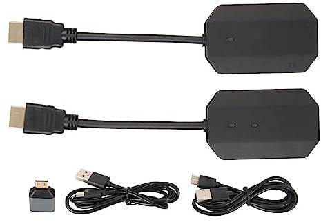 Kabelloser Sender und Empfänger 4K, Wireless Extender, 5G USB HD Videoübertragungssystem, Multi to One Bildschirmspiegelung, für Heim und Büropräsentationen & Streaming