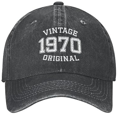 Baseball Cap Snapback Sonnenhut personalisierte Baumwolle Vintage 1970 Geburtsjahr Baseball Cap Männer Frauen atmungsaktiv Papa Hut Sport Hip Hop Geburtstagsgeschenk