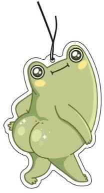 EleganceFresh Lufterfrischer Auto - Pop Frog Duftbaum Auto - Fruity Duft - Grün - Hängendes Papier