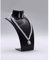 HealthyMoov - Expositor para joyas, soporte para collares, pendientes, diseño de busto, color negro, plástico ligero