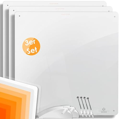 KESSER 3 riscaldatori a infrarossi da 425 Watt, riscaldamento a infrarossi, radiatore, pannello riscaldante, piedini inclusi