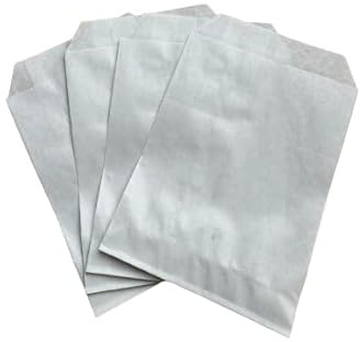 200 kleine Papiertüten - 8x11 cm - weiß leicht transparent - Papier Tüten Flachbeutel Verpackung Blumensamen Kleinteile mini-Geschenke (200, 8x11 cm)