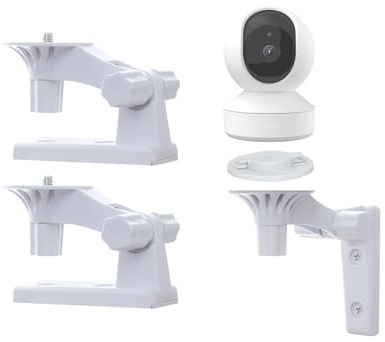2 Stück Wandhalterung kompatibel mit Reolink E1/E1 Pro Kamera, verstellbare Wandhalterung, Innen- und Außenbereich, Sicherheitshalterung 180 Grad mit 1/4 Zoll Gewinde (Kamera ist nicht im Lieferumfang