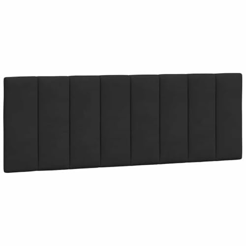 vidaXL Kopfteil-Kissen Hanko Schwarz 140 cm Samt