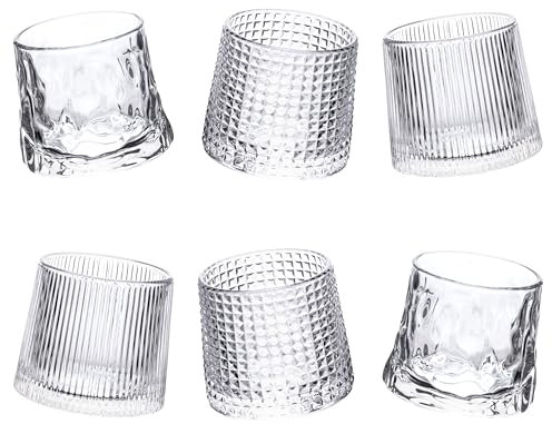 Villa d'Este Home Tivoli Set 6 bicchieri liquore basculanti 175 ml in vetro, Vintage