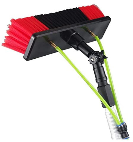 YANNIES Limpiador de Ventanas Profesional, limpiacristales 2 en 1 con Barra Extensible, Equipo de Lavado telescópico, Herramientas de Limpieza de Vidrio para Ventanas Altas en Interiores y