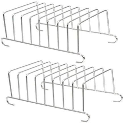 Garneck Accesorios De Air Fryer 2 Rejillas De Acero Inoxidable Soporte para Tostadas y Suministros para Hornear