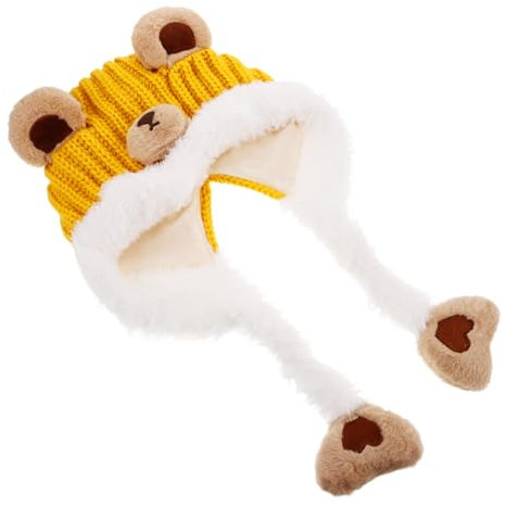 PACKOVE Bequeme Kindermütze Mit Schal Modische Strickmütze Für Babys Bei Kaltem Wetter