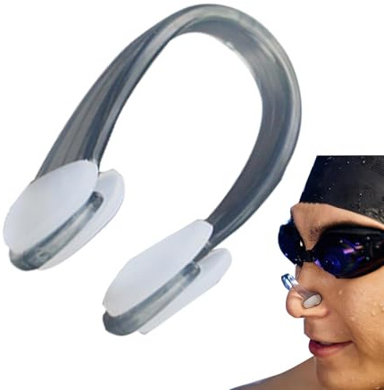 Protector de nariz con clip de buceo, clips de nariz coloridos para natación, pinzas de nariz de silicona, silicona y cómoda, clip de nariz antideslizante, pinzas de nariz para ducha, clip de