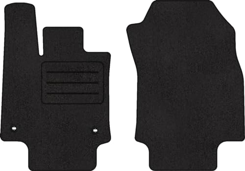 Motohobby Fußmatten passend für Toyota RAV4 V Schwarz 2-teilig | Automatten, maßgeschneidert, rutschfest, Schmutzschutz für jeden Tag, LUX Velours