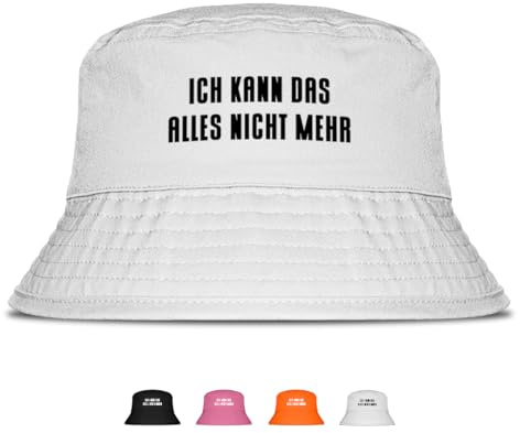 Ich kann das Alles Nicht mehr - Lustiger Fischerhut – Der perfekte Sonnenhut für Herren & Damen – Ideal als Malle-Outfit, Party-Accessoire & Festival-Eimerhut für den Strand