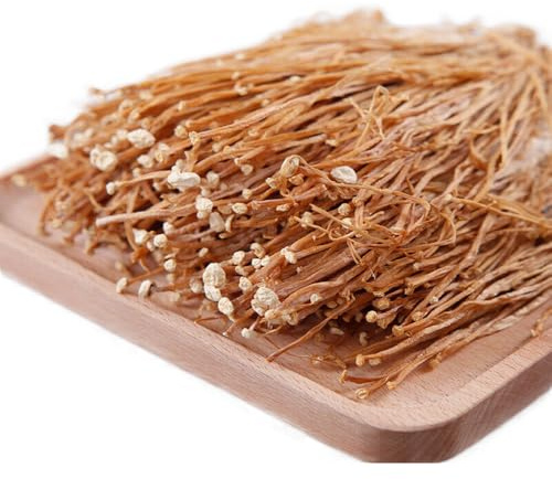 Las Setas Enoki Secas Son Un Alimento Verde Chino Apto Para La Cocina Vegetariana Ensaladas Y Son Verduras Deshidratadas Fáciles De Almacenar (250g)