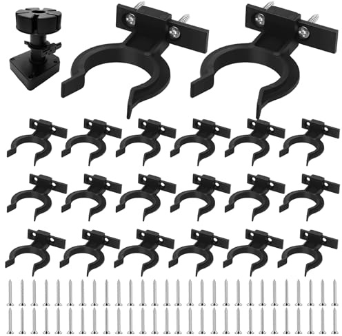 20 Piezas Clips Soportes Zócalo para Muebles de Cocina,Gabinete Clips de Zócalo de Cocina Clips de Paneles de Baño con 60 Tornillos para Pies de Gabinete de Cocina Ajustables de 32-36 mm