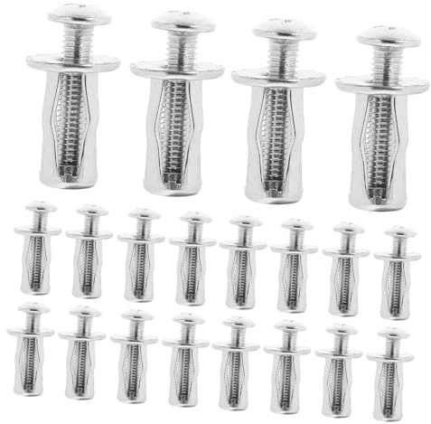 POPETPOP 20ensembles Écrous Expansibles Pour Porte Creuse Boulons Ancrage Pour Tôle Inserts Filetés Pour Métal Lot | Fixation pour Porte, Usage Bureaux et Commerces, Lot de 20 Sets de Sets de Ensembles, Visserie pour Charges Élevées