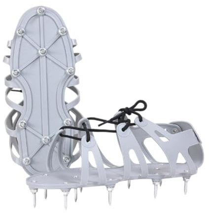 Perfeclan Scarpe Chiodate, aeratore per Prato, Suola Comoda, efficiente, Compatto con Punte, aeratore per Patio, Giardino, per composti di livellamento del, Chiodo 5.0 Cm