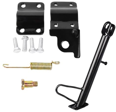 Zkydhbd Cavalletto di ricambio per moto, 14-24 cm, con accessori di montaggio, per la maggior parte degli scooter, supporto regolabile per bici