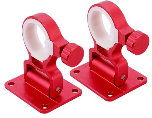 Soporte para paraguas de patio - 2 paquetes de varilla de caña Clamp | Base de de para paraguas ajustable para silla de al aire libre, caja, poste | Apoyo estable para patio, cam