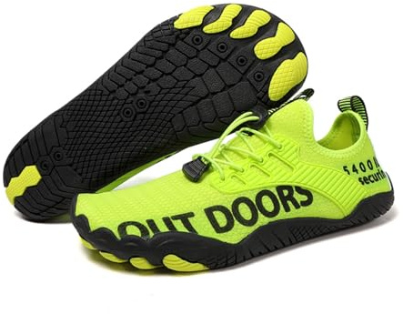 coleyn Hike Barefoot Shoes for Women Men Comfortable Wide Toe Water Shoes Quick Dry Beach Swim Shoes Breathable & Non-Slip for Outdoor Sport Swimming Boating Yoga Climbing Running Bright Green