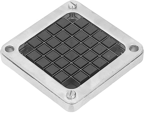 Phefop Cuchilla Cortadora de Patatas Fritas, Placa de Corte de Acero Inoxidable Resistente para Cortador Manual de Tiras de Verduras, Accesorio para Cortar Patatas, Zanahorias, Pepinos (6MM)