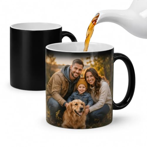 Taza Mágica Personalizada con Foto y Texto - Cerámica Sensible al Calor