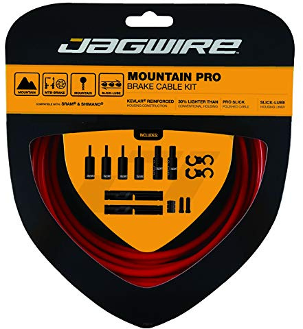 Jagwire PCK404 Kabel- und Ummantelungs-Set, Unisex, Erwachsene, Rot