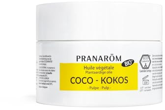 Pranarôm - Huile Végétale Coco Bio (Eco) - 1Ère Pression à Froid de la Pulpe Fraîche de Noix de Coco - 100 ml