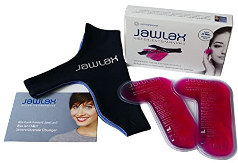 JawLax® - Wärmeband zur Kiefer-Entspannung – bei Zähneknirschen, Ohrgeräuschen, Kieferknacken, Kopfschmerzen, Schwindel • 1 Wärmeset