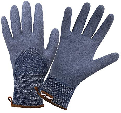 ROSTAING DENIM Gants Jardinage Nitrile Sableux Anti-Coupure Gros Travaux | Nitrile anti-coupure, EN 388 : 4X42D, gros travaux, imperméables solides, préhension humide, bricolage, lavables