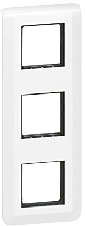 Legrand - Plaque Mosaic avec support pour 3 x 2 modules montage vertical - blanc