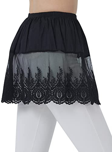 BEAUTELICATE Extensores de Camisa Falda Mujer Mini Enagua de Algodón para Pantalones de Yoga Jeans (Estilo 1 - Nergo,M)