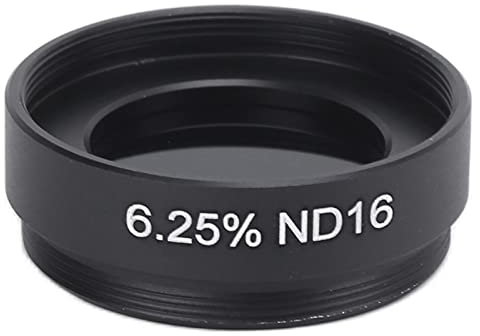 Filtro ND para Telescopio, Filtro Lunar para Telescopio De 1,25 Pulgadas, Filtro De Densidad Neutra, Filtro Reductor De Densidad Gris Medio, con Caja De Almacenamiento, para Telescopio(6.25% ND16)
