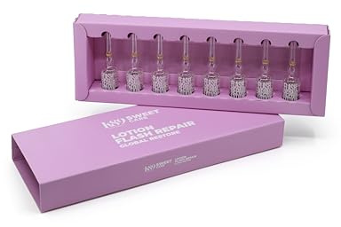 K89 Sweet Care Global Restore Lotion Flash Repair 8x8.3ml - Tratamiento intensivo de reestructuración capilar para cabello seco, dañado o teñido, pack 8 × 8,3 ml ampollas oligoelementos