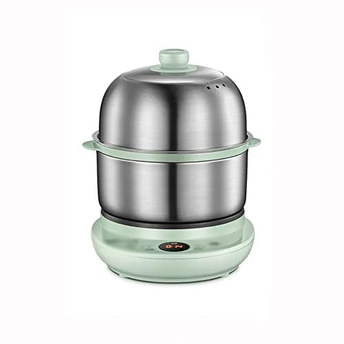 WolFum Cuociuova Elettrico Cuociuova Domestico Cuociuova a Doppio Strato con Spegnimento Automatico Cuociuova con Temporizzazione in Acciaio Inossidabile con Piastra di Taglio Cuociuova Rapido