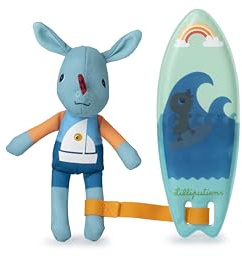 Lilliputiens - Magischer Surfer Joe - Interaktives Spielzeug fürs Baden mit Farbwechseleffekten - Zeichnungen erscheinen im Wasser - Lustige Figur - Ab 2 Jahren - Baden und Wasserspiele - 83543