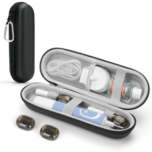 Yinke 2.0 Reiseetui für Oral B/Oral-B Pro/Philips Sonicare/Wondersmile Sonic Elektrische Zahnbürste, Schwarz