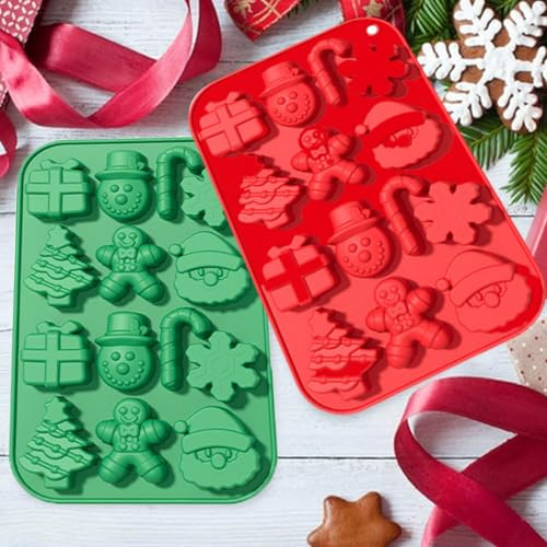 Molde De Silicona NavideñO, Molde De Chocolate NavideñO, Modelo De Silicona Para Galletas NavideñAs, Moldes Silicona Navidad Adecuado Para Pasteles Pudines Gelatinas Galletas Dulces