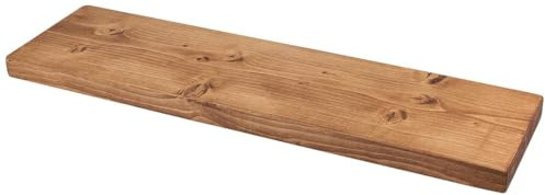 MoonTree Rustikales schwebendes Regal, 200 cm x 22 cm x 3.8 cm, Walnuss
