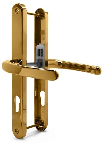 TSS UPVC Door Handles Set - Lever/Lever - 170 PZ (Centres) - 240 Screw to Screw - Backplate 270x32