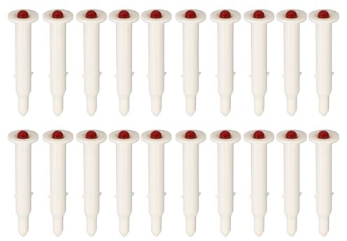 20 Stück Pop-Up Thermometer für Geflügel, Einweg Temperaturmessgerät aus Kunststoff mit Aktivierung ab 175-180 Grad