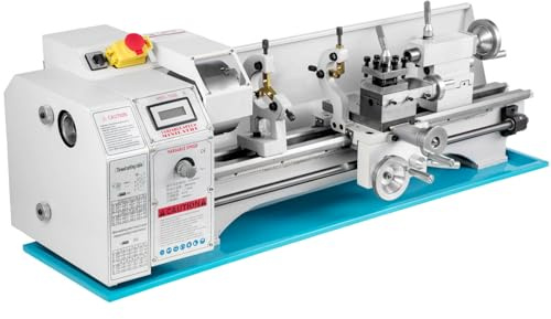 Furvveerr Tornio per Metalli Mini Metallo 220mmx750mm 1100W Motore Brushless LED a Velocità Variabile Filettatura/Tornitura/Foratura