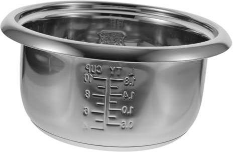 UTHCLO Cuve Acier Inoxydable 304 4l pour Cuiseur à Riz 700w Pot Intérieur Solide, Anti-Rouille, Compatible Modèles Anciens