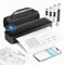 Imprimante Thermique A4, Imprimante sans Encre, Imprimante Thermique Portable pour Le Voyage, Bluetooth Compatible avec Les Téléphones et Ordinateurs Portables Android et iOS, Noir