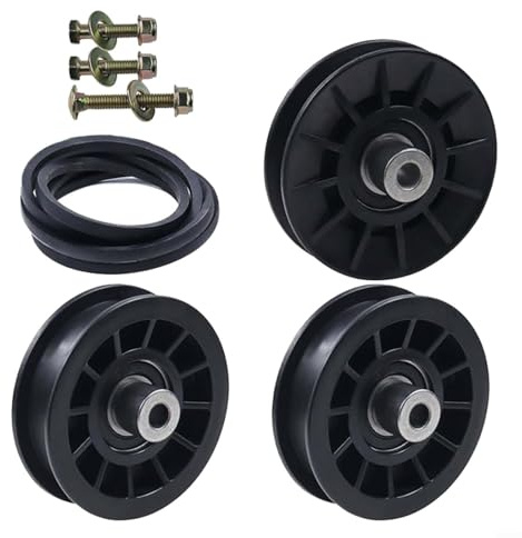 Ersatz Spannrolle Keilriemen Set Rasenmäher Riemenscheibe Kit 532194326 532194327 für Aufsitzrasenmäher Kompatibel mit LGT 2654